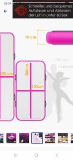 Roze Airtrack 200x100x10cm - Incl. Pomp & Draagzak, Ophalen of Verzenden, Nieuw