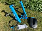 Tacx fietstrainer + voorwielhouder + wielnaaf + handleiding, Aluminium, Ophalen of Verzenden, Zo goed als nieuw, Benen