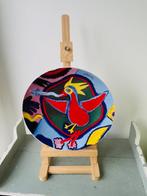 Grote schaal / bord / wandbord. Corneille vogel 30 cm NIEUW, Ophalen