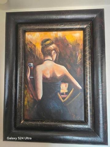 Mooi handgeschilderd schilderij  beschikbaar voor biedingen