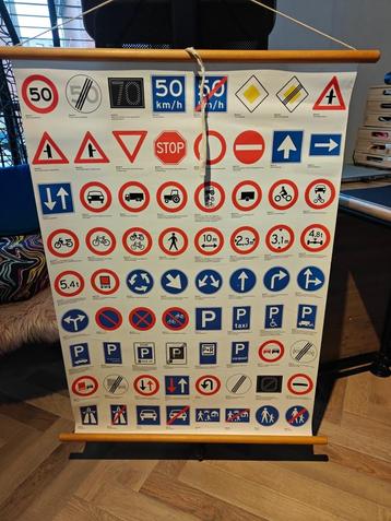 Schoolplaat verkeersborden beschikbaar voor biedingen