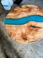 epoxy salontafel tafel met 4 stoelen, Nieuw, 50 tot 100 cm, Minder dan 50 cm, Rechthoekig