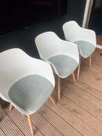 6 Nolon Liv Kuipstoelen - Gebruikt, Huis en Inrichting, Stoelen, Kunststof, Gebruikt, Wit, Ophalen of Verzenden