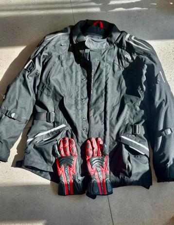 IXS motor jas (textiel) met handschoenen beschikbaar voor biedingen
