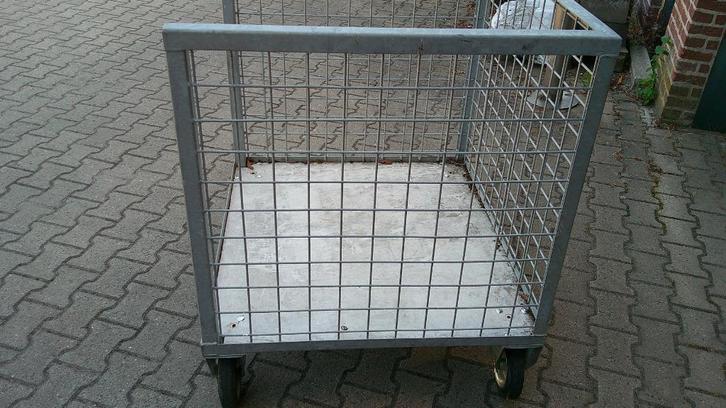 Gitterbox op wielen, Doe-het-zelf en Verbouw, Kratten en Dozen, Gebruikt, Doos, 75 tot 100 cm, 50 cm of meer, 60 cm of meer, Ophalen