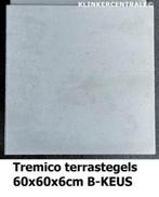 KORTING B-KEUS 1.200m2 grijs 60x60x6cm terrastegels beton