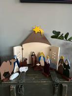 Kerststal met houten figuren, Diversen, Kerst, Ophalen of Verzenden, Gebruikt