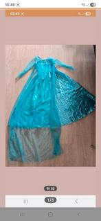 Elsa jurk met sleep uit de film Frozen, maat 116, Kinderen en Baby's, Carnavalskleding en Verkleedspullen, Ophalen, Gebruikt, 110 t/m 116