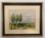 H. Rijkmans - Rivierlandschap  (aquarel 40x30 cm), Ophalen