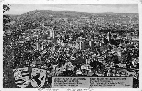 (381-312-021) Stuttgart Wurttemberg, Verzamelen, Ansichtkaarten | Buitenland, Duitsland, Verzenden