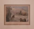 2 Gravures van W.H. Bartlett ca. 1840 mooi ingelijst, Ophalen of Verzenden