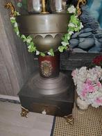 Antieke Brabantse potkachel met mooie decoratie en tegeltjes, Ophalen, Gebruikt