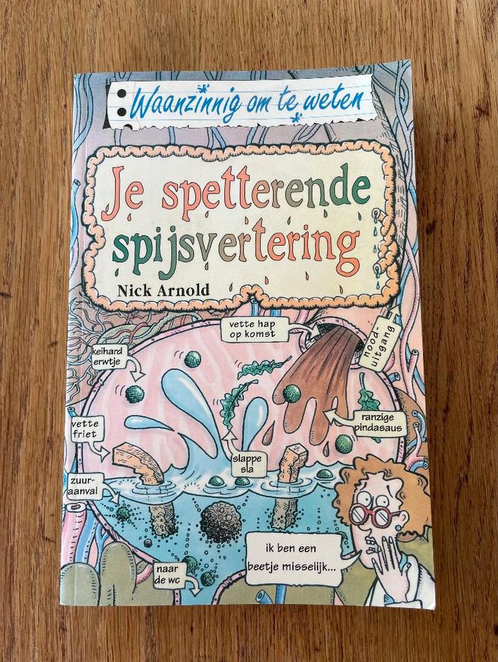 Waanzinnig om te weten - Spetterende Spijsvertering - ZGAN!, Boeken, Kinderboeken | Jeugd | 13 jaar en ouder, Zo goed als nieuw