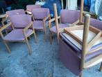 Roze stoelen 7x, Antiek en Kunst, Ophalen