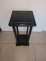 Zwarte bijzettafel - H57 x B25 x D25, Ophalen, Minder dan 50 cm, Gebruikt, Vierkant