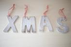 Houten xmas letters hangers, Ophalen, Zo goed als nieuw