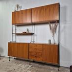 Ernst Dieter Hilker, Omnia vintage modulair wandsysteem 60's, Huis en Inrichting, Kasten | Wandmeubels, Ophalen, Gebruikt, 150 tot 200 cm