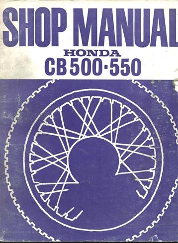 Honda CB500 CB550 shop manual werkplaatsboek  beschikbaar voor biedingen