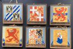 Westraven, tegel, provincietegel, cloisonne, wapen, schild,, Antiek en Kunst, Ophalen of Verzenden