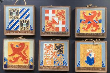 Westraven, tegel, provincietegel, cloisonne, wapen, schild, beschikbaar voor biedingen