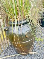 4 prachtige zware potten aardewerk, Ophalen, Steen, Rond, Zo goed als nieuw