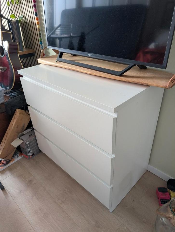 Ikea malm ladekast 80x78, Huis en Inrichting, Kasten | Ladekasten, Zo goed als nieuw, Minder dan 100 cm, 50 tot 100 cm, 25 tot 50 cm