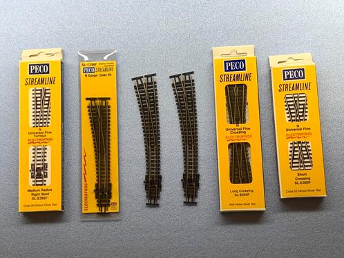 Peco Code 55 wissels - NIEUW, Hobby en Vrije tijd, Modeltreinen | N-Spoor, Nieuw, Rails, Gelijkstroom, Overige merken, Ophalen of Verzenden