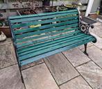 Vintage Tuinbank 130cm gietijzeren frame met nieuw hout erop, Tuin en Terras, Tuinbanken, Ophalen, Gebruikt, Overige materialen