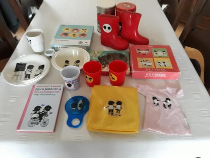 Jip en Janneke set, boek ,laarsjes, mok, bordje ,puzzel,, Kinderen en Baby's, Speelgoed | Educatief en Creatief, Gebruikt, Ophalen of Verzenden