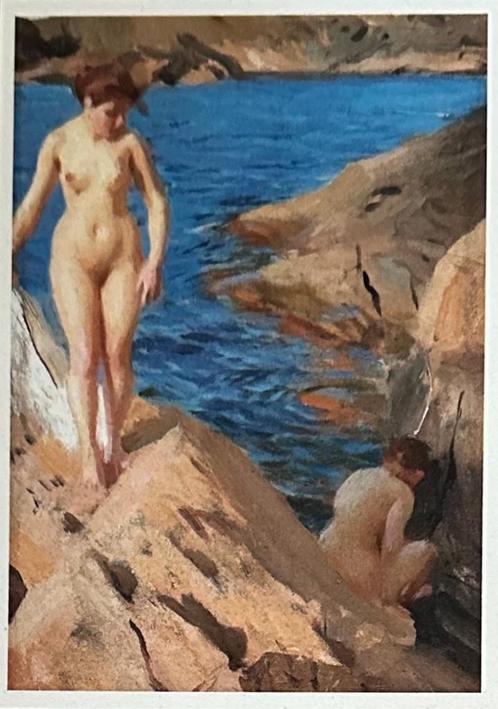 1087 ANDERS ZORN studie met twee naakten, Verzamelen, Ansichtkaarten | Themakaarten, Ongelopen, 1980 tot heden, Overige thema's
