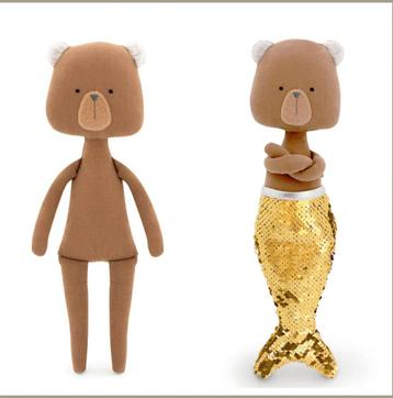 Beer Teddybeer Pop Zeemeermin doll poppen leeuw eenhoorn kat beschikbaar voor biedingen
