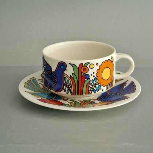 Acapulco Villeroy & Boch  Koffie/Theekop met schotel, Antiek en Kunst, Antiek | Servies los, Ophalen of Verzenden