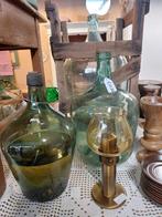 Groene gistflessen brocante, Ophalen of Verzenden