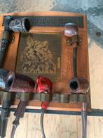 Oud pijpen rekje met pijpen, Ophalen of Verzenden