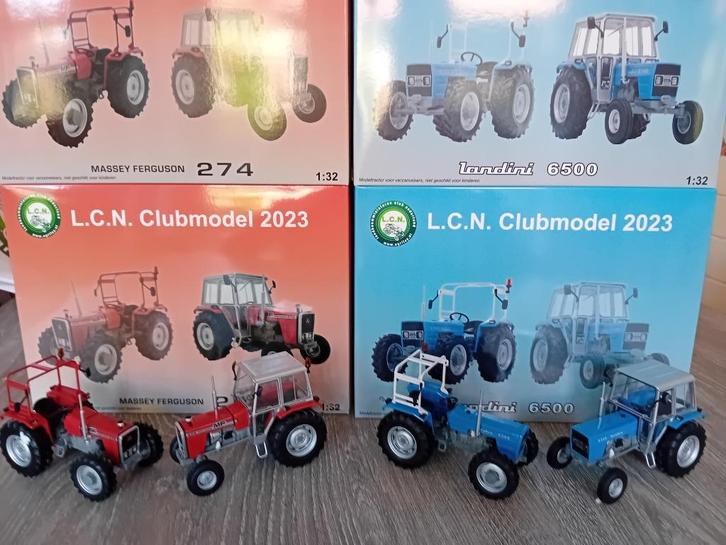 LCN Clubmodellen 2023 MF en Landini, Hobby en Vrije tijd, Modelauto's | 1:32, Nieuw, Tractor of Landbouw, Overige merken, Ophalen