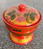 Russisch Khokhloma Schaaltje/Potje - Handgeschilderd Hout, Ophalen of Verzenden