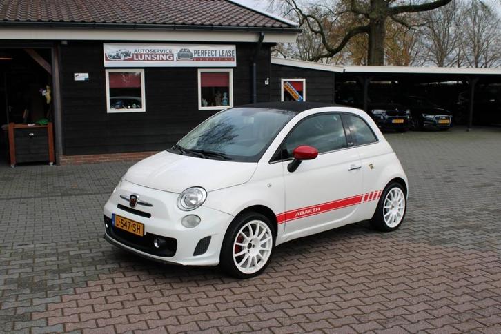 Fiat 500 C 1.2 LOUNGE ABARTH UITGEVOERD - LEER - CLIMATE - S, Auto's, Fiat, Bedrijf, ABS, Airbags, Airconditioning, Alarm, Bluetooth
