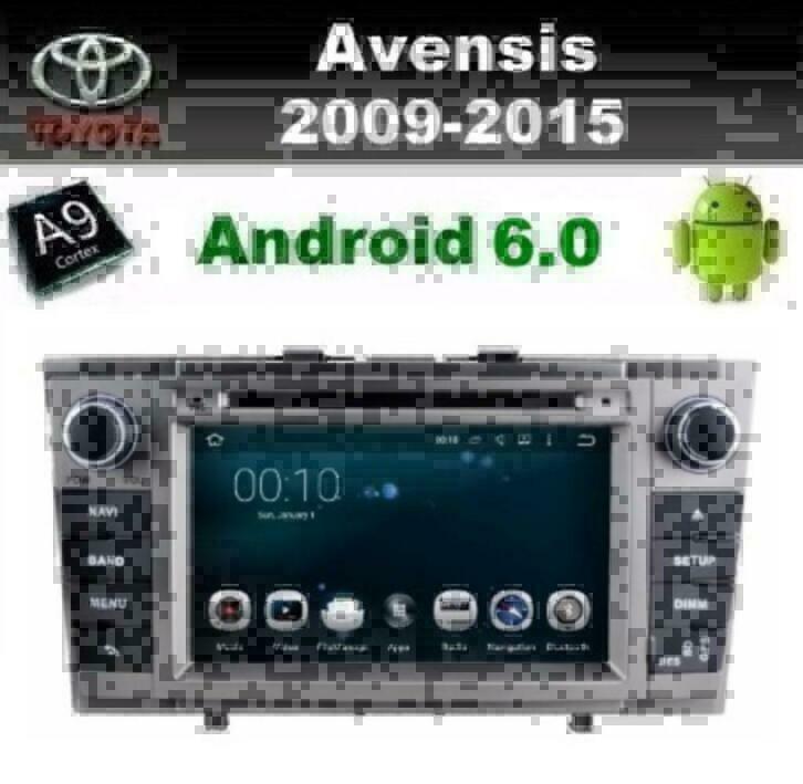 Toyota Avensis 2009-2015 radio navigatie android 6 wifi dab+, Auto diversen, Autoradio's, Nieuw, Ophalen of Verzenden