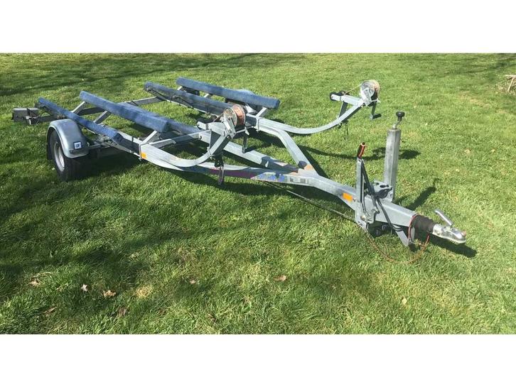 Jetski jetloader dubbele aanhanger, Watersport en Boten, Boottrailers, Gebruikt, Overige typen