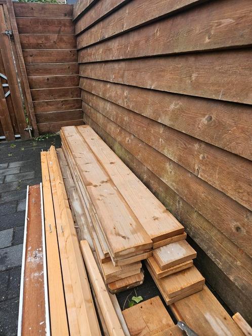 Steigerhout en overige hout, Tuin en Terras, Palen, Balken en Planken, Gebruikt, Planken, 180 tot 250 cm, Ophalen