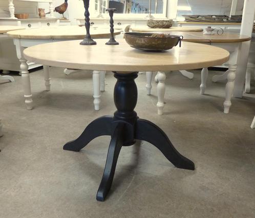 Prachtige landelijke ronde eiken eettafel 120 cm, Huis en Inrichting, Tafels | Eettafels, Zo goed als nieuw, 100 tot 150 cm, 100 tot 150 cm