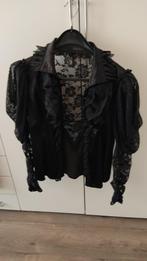 Western Blouse Dames, Kleding | Dames, Zwart, Maat 42/44 (L), Ophalen of Verzenden, Gedragen