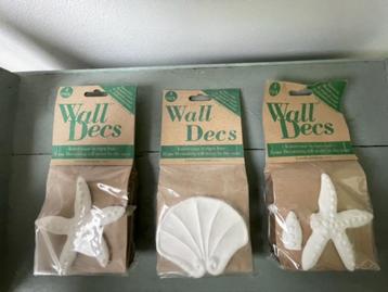 12 x Wanddecoratie / plafond decoratie. Ornament gips zee   beschikbaar voor biedingen