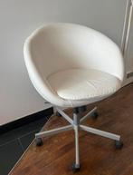 Witte SKRUVSTA bureaustoel, Huis en Inrichting, Ophalen, Gebruikt, Wit, Leer