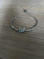 Swarovski chrystal iconic swan armband, Ophalen of Verzenden, Gebruikt, Blauw, Zilver