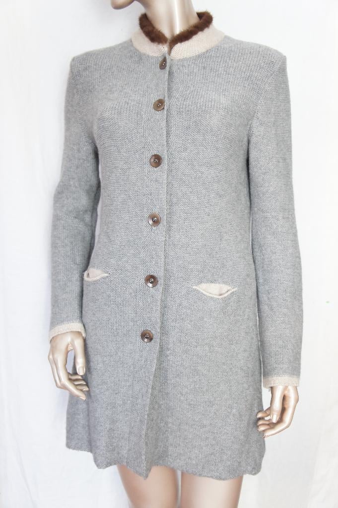 NICE CONNECTION vest maat 38 CASHMERE MERINO WOOL, Verzenden, Zo goed als nieuw, Maat 38/40 (M), Grijs