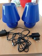 Fatboy: 2 dezelfde blauwe Fatboy lampen met 2 opladers, Kunststof, Ophalen of Verzenden, Zo goed als nieuw, Minder dan 50 cm