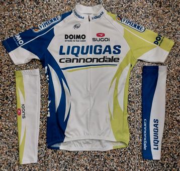 Wielershirt Liquigas Cannondale met 2 losse mouwen Sucoi  beschikbaar voor biedingen