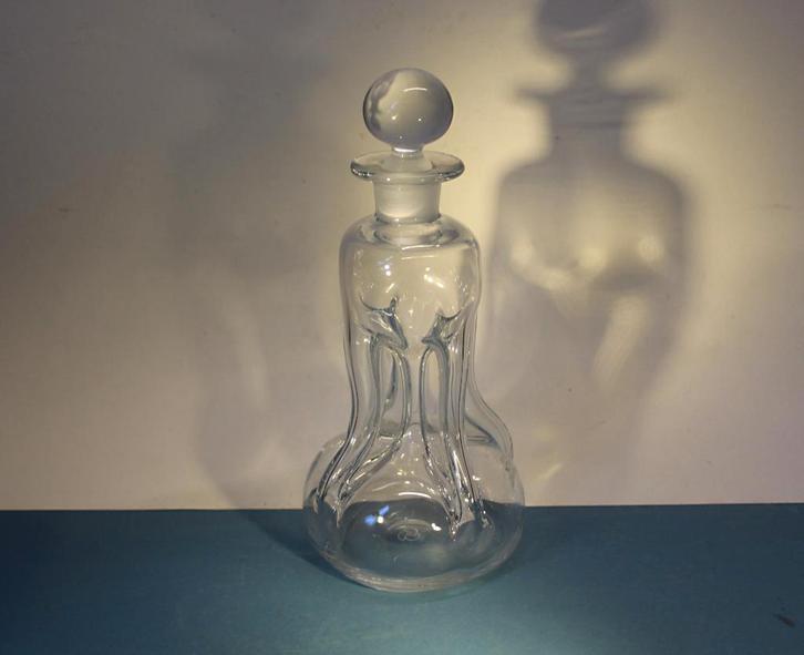 Vintage Holmegaard Denemarken Kluk Kluk karaf, Antiek en Kunst, Antiek | Glas en Kristal, Ophalen of Verzenden