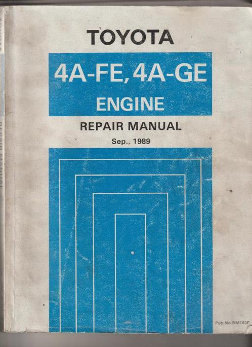 TOYOTA 4A-FE,4A-GE--Engine Repair Manual 1989/HI-ACE RepairM, Auto diversen, Handleidingen en Instructieboekjes, Ophalen of Verzenden